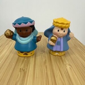 Fisher Price Little People NATIVITY 2 WISE MEN Replacement Figures 2008 Mattel